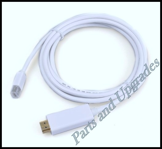 1.8M/6FT Mini Display Port DP to HDMI Cable Cord Adapter Converter For MacBook