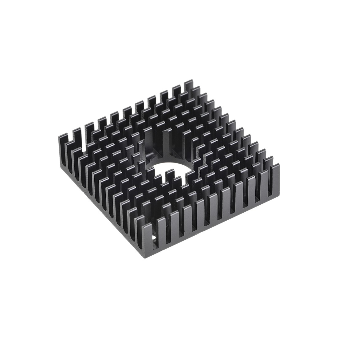 Heatsink with Hole for Stepper Motor,3D Printer 40x40x11mm Black
