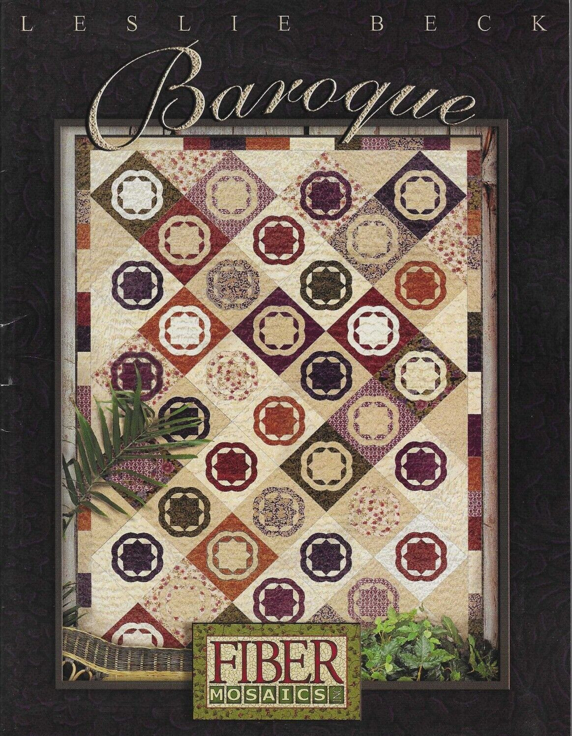 Fiber Mosaics Baroque by Leslie Beck Quilts Patterns Sheltered Star Medallion