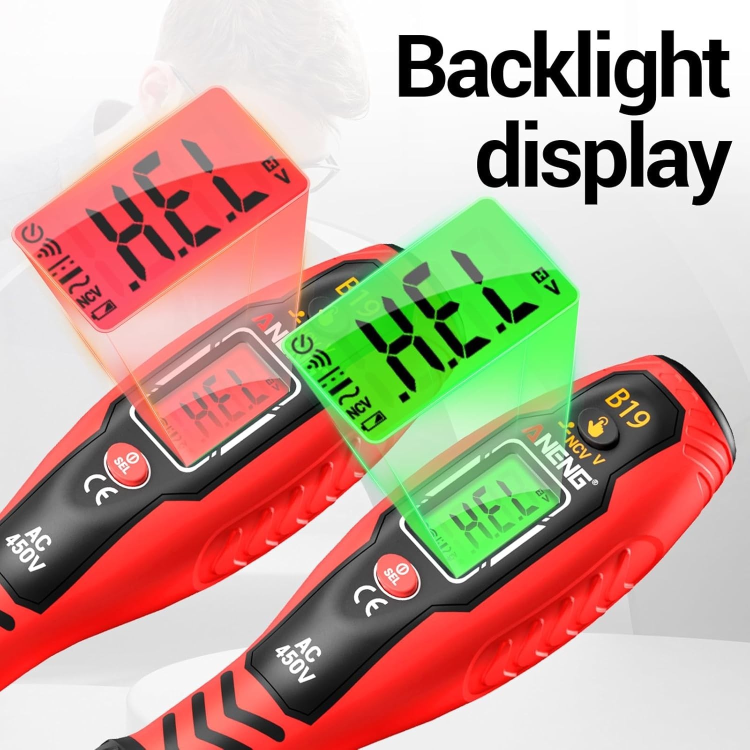 Voltage Tester with Screwdriver Electrical Tester Tool Non Contact Voltage De...