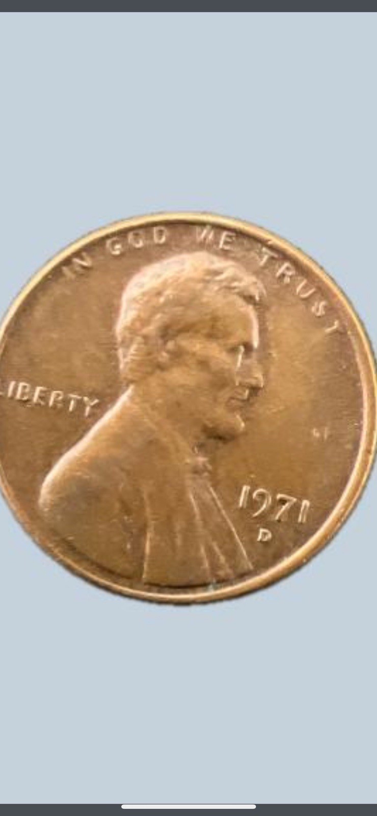 RARE 1971 “D” Lincoln Memorial Penny with multiple errors.