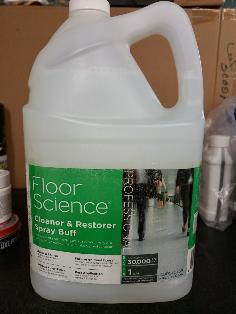 Diversey Floor Science Cleaner & Restorer Spray Buff- Citrus Scent- 1 Gallon
