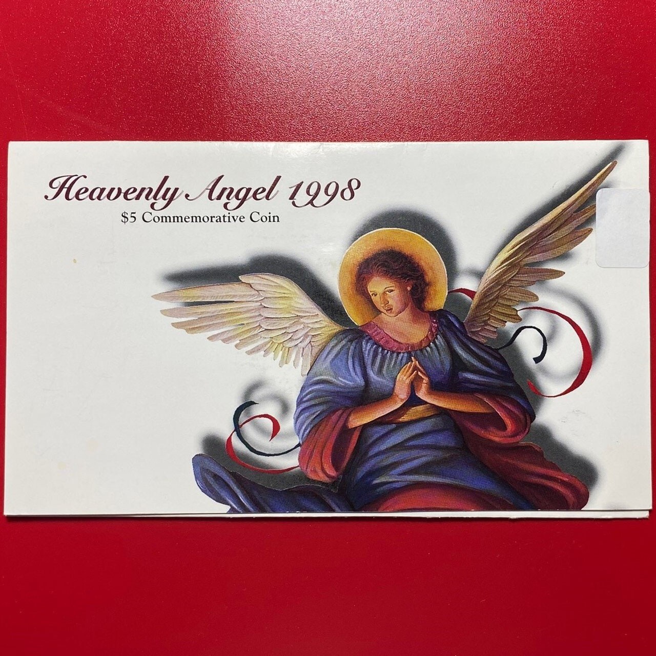 1998 MARSHALL ISLANDS $5 PROOF-LK HEAVENLY ANGEL MINT SEALED + COVER (no silver)