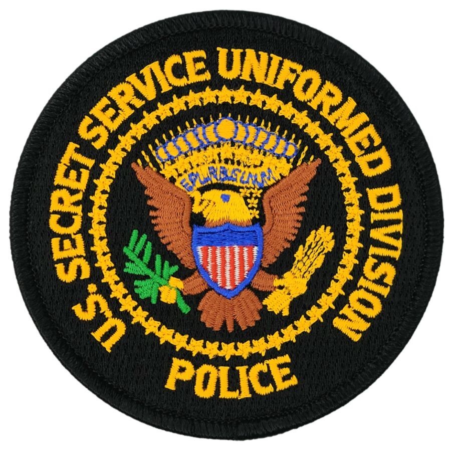 SECRET SERVICE UNIFORMED DIVISION POLICE TACTICAL PATCH | 2PC HOOK BACKING 3.5"