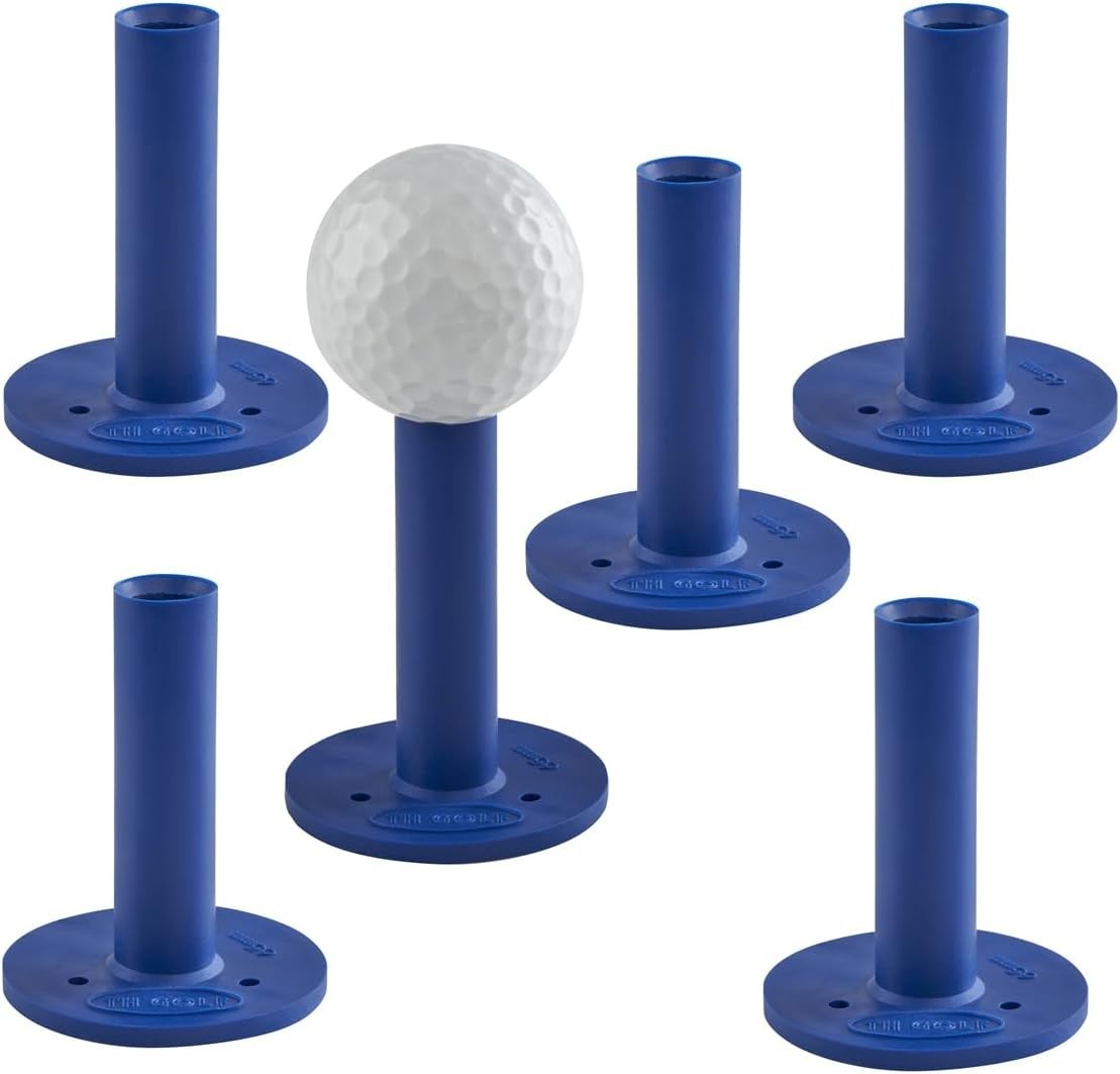 Premium Rubber Golf Tees – Pack of 6 – Durable, Long-Lasting Tees