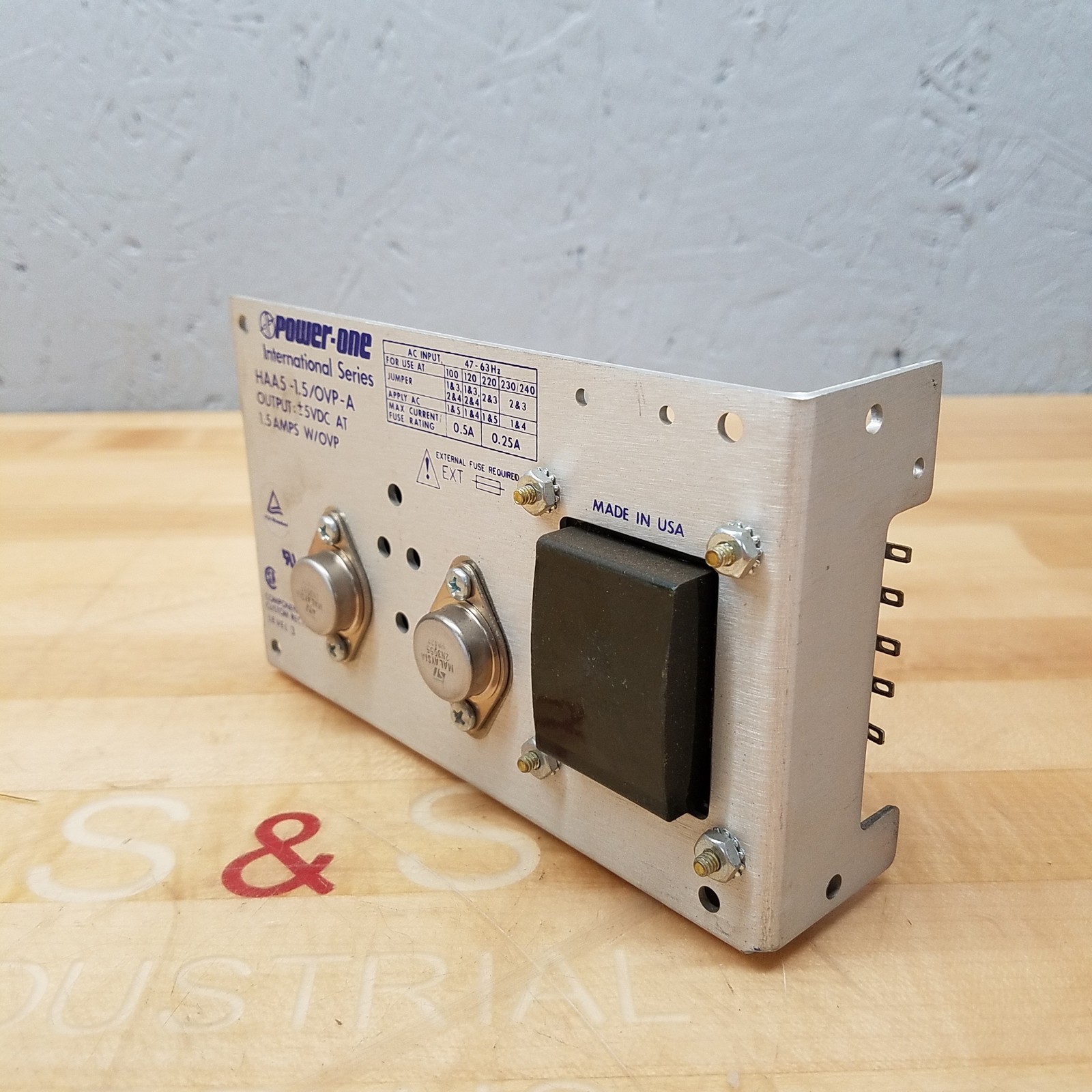 Power One HAA5-1.5/OVP-A Power Supply, 1.5 Amps w/ OVP - NEW