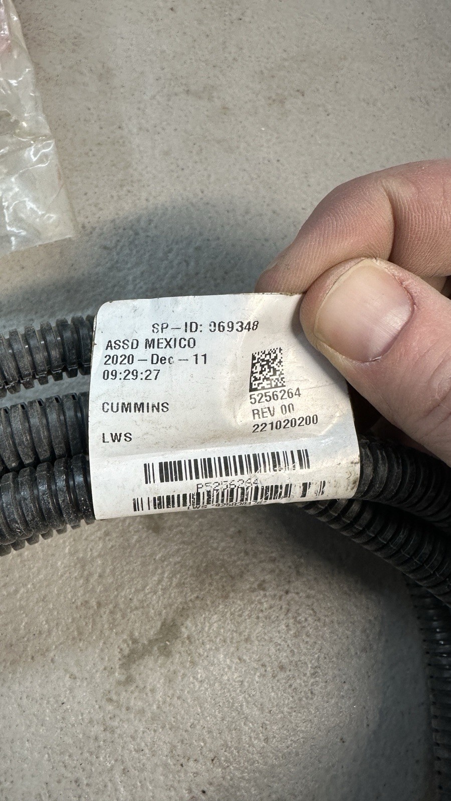 Cummins ETR CNT MDL WRG Harness, Electronic Control Module Harness OEM # 5256264