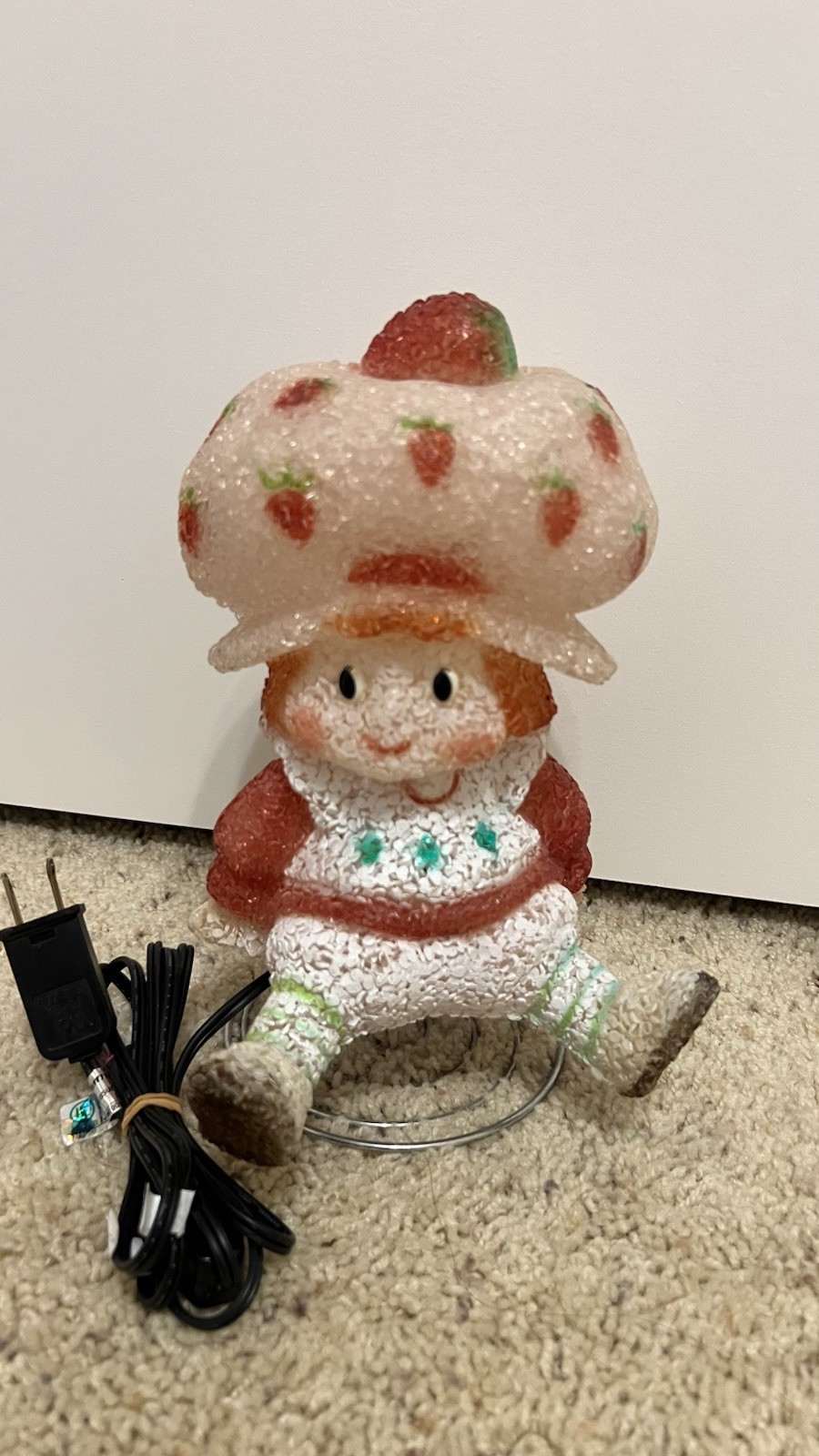 Strawberry Shortcake Light Up Lamp *WORKS*
