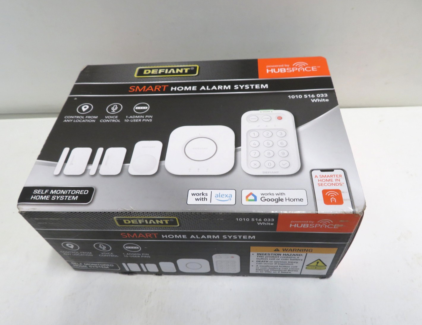Defiant Smart Home Alarm System 1010 516 033 WiFi Voice Control Alexa Google