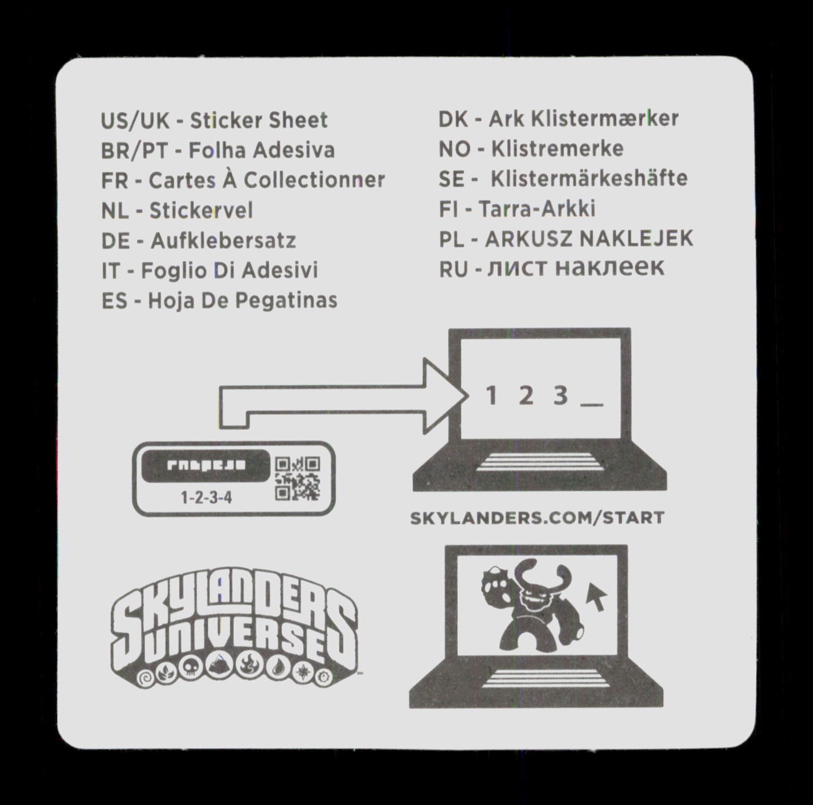 Stump Smash Skylanders Giants 2012 Activision Sticker