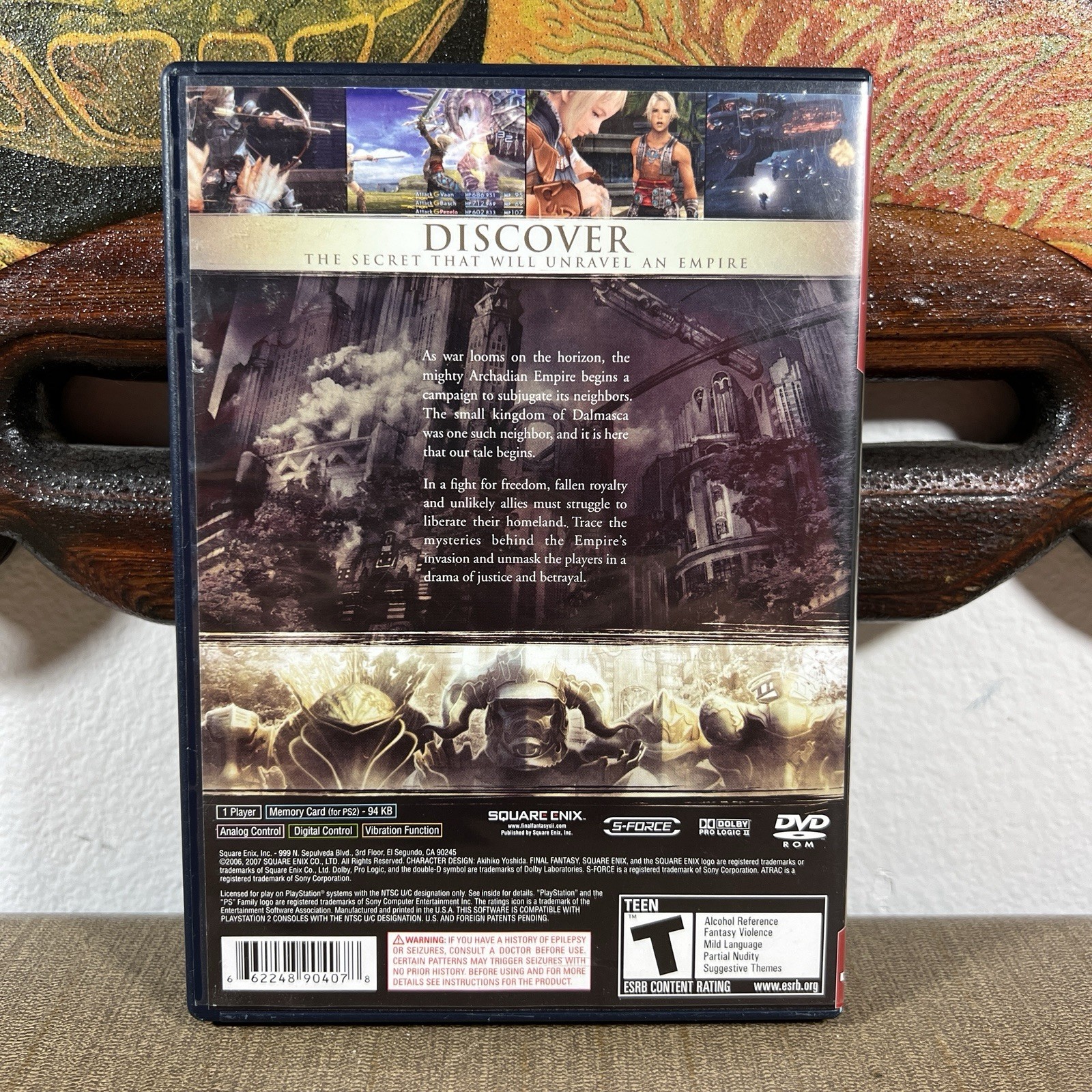 Final Fantasy 12 XII PlayStation 2 PS2 (Replacement Case Only) *Has Manual*
