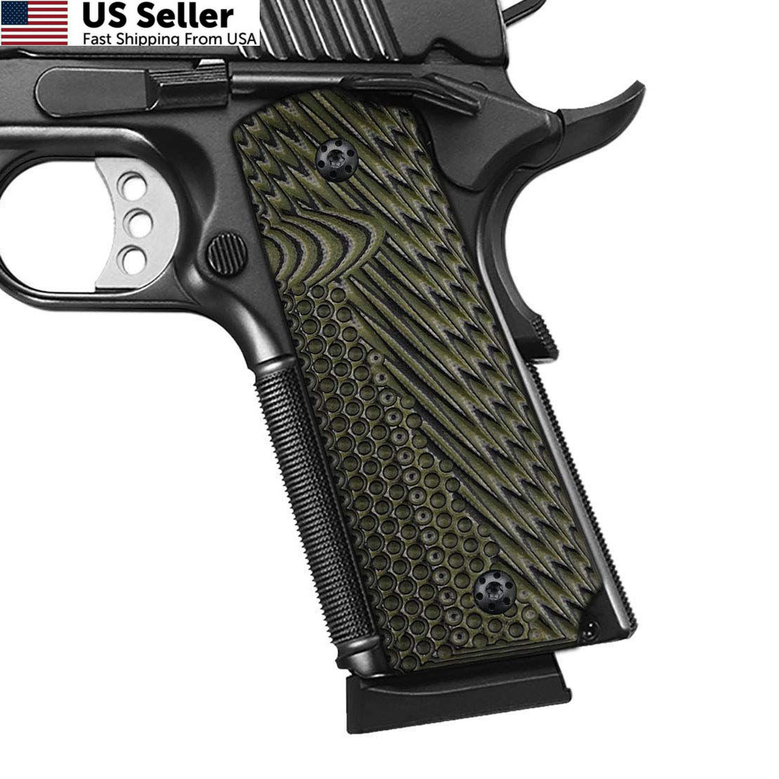 Cool Hand 1911 Full Size G10 Grips OD Green New Gen OPS Ambi Big Scoop FROM USA