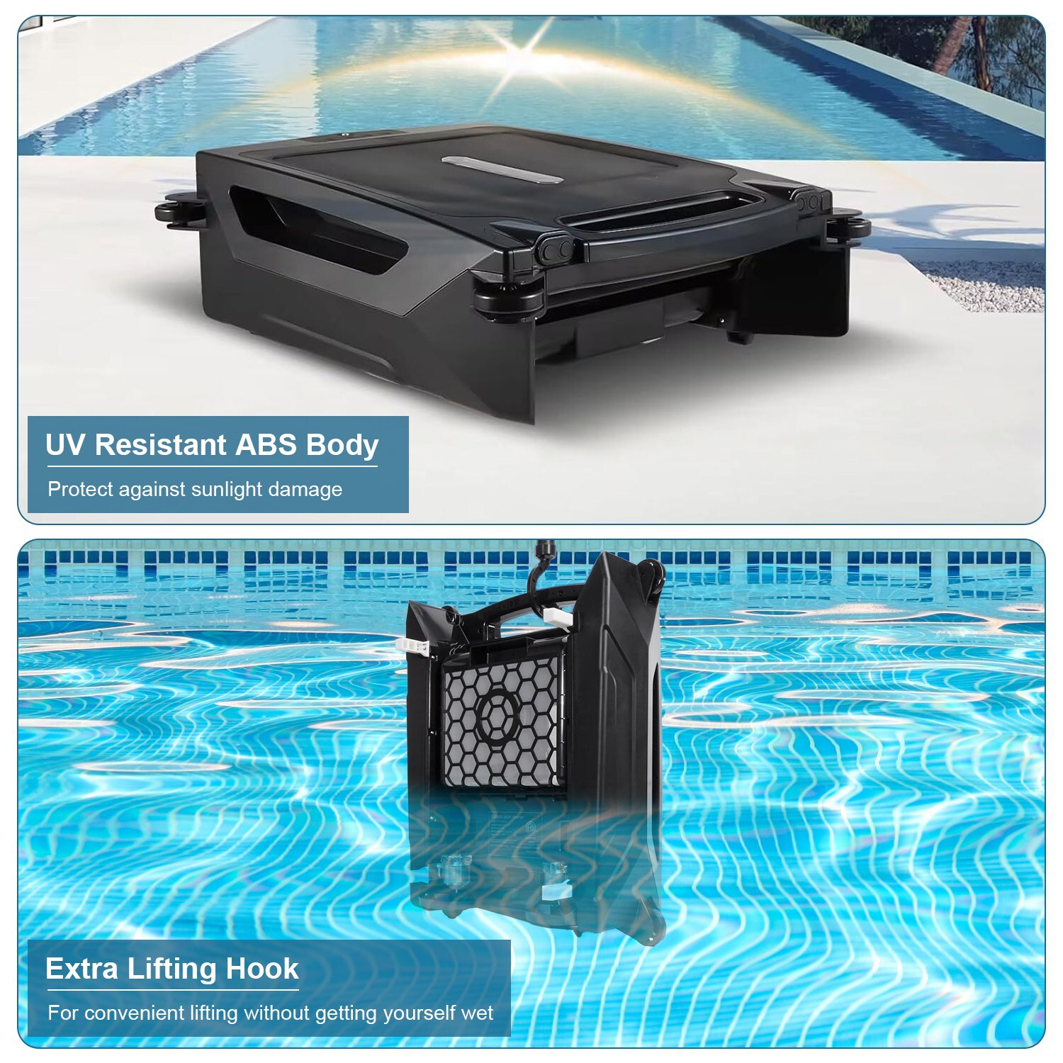 Automatic Robotic Pool Surface Skimmer w/ Powerful Cleaning System APP Control