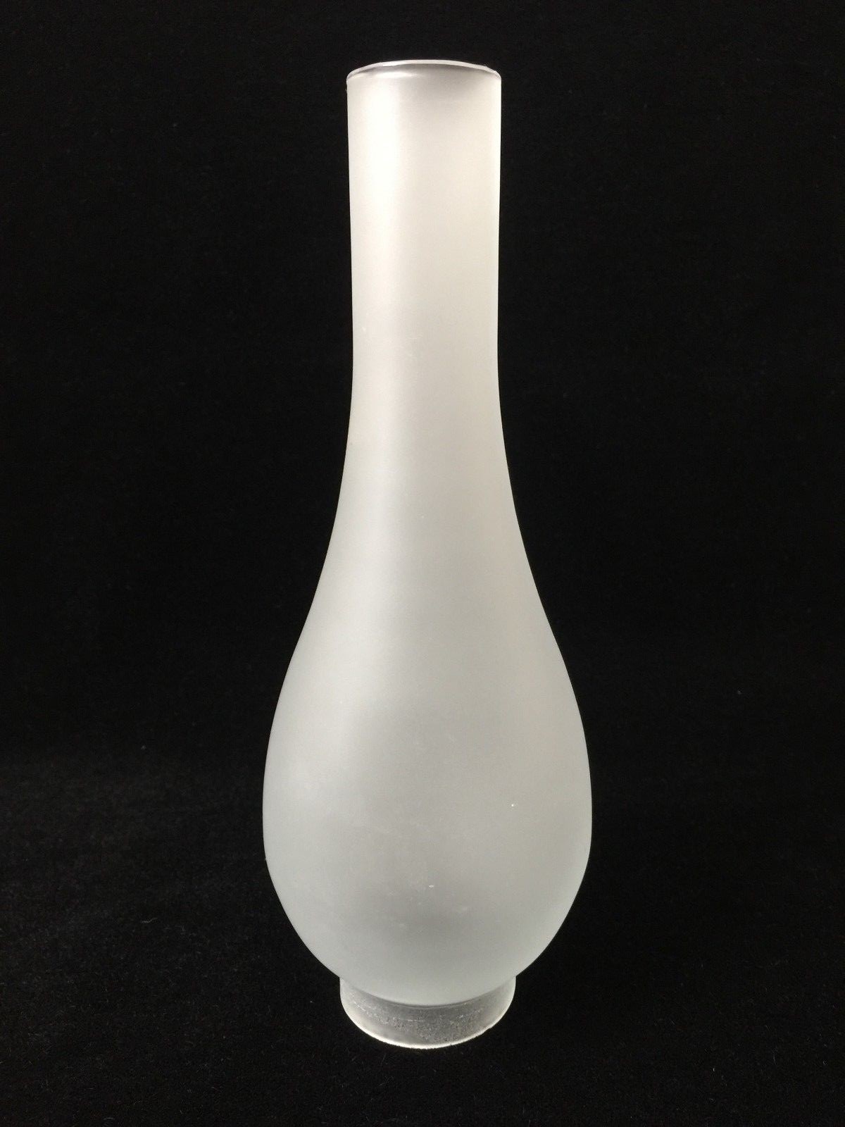 Vintage Murano Frosted Glass Italy Chimney Lamp Light Shade, 9 1/2" T x 3 1/2" W