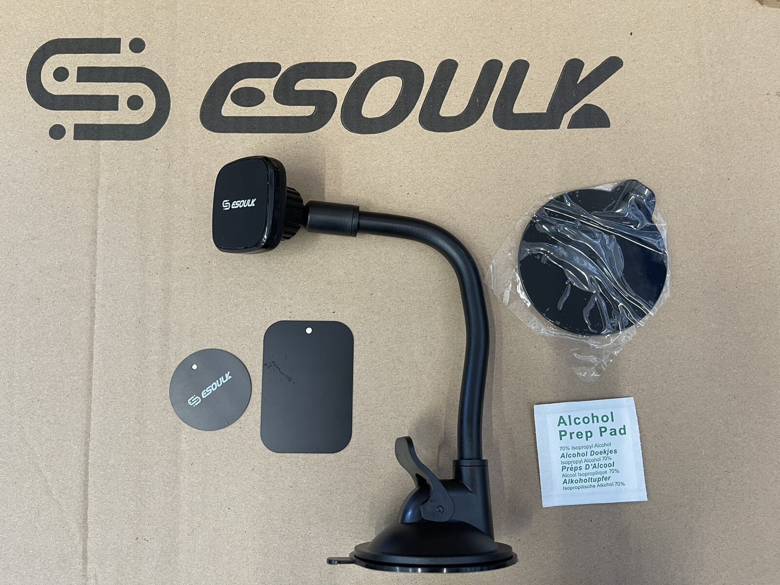 Esoulk Car Dashboard Mount Long Magnetic Phone Holder Universal