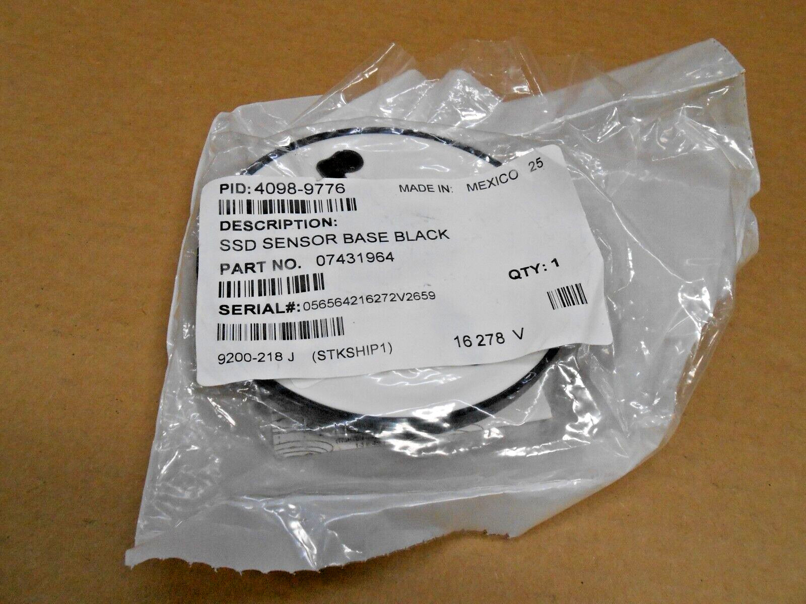 NEW SIMPLEX 4098-9776 07431964 SMOKE DETECTOR SSD SENSOR BASE BLACK