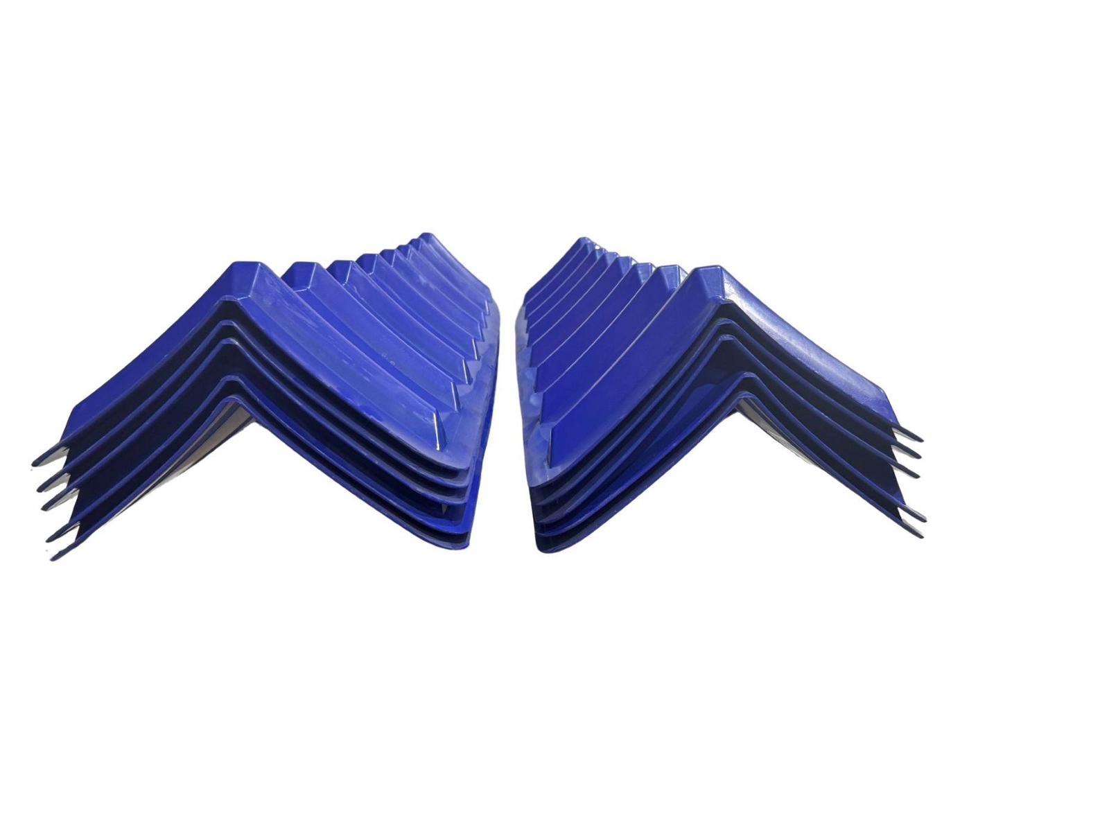 Blue V Shaped Corner Protectors  For Cargo Loads- 8" x 48" (10 Pack) Fleet Tough