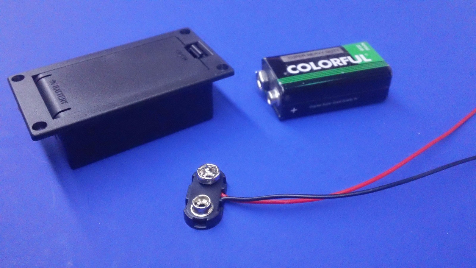 Custom Guitar Builder Parts - Battery Holder Case Box or Custom MOUNT 9v 9 volt