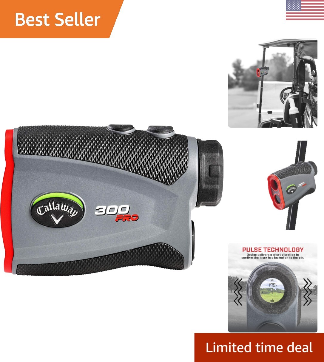 Precise 6x Golf Laser Rangefinder with Slope Measurement - 300 Pro Slope