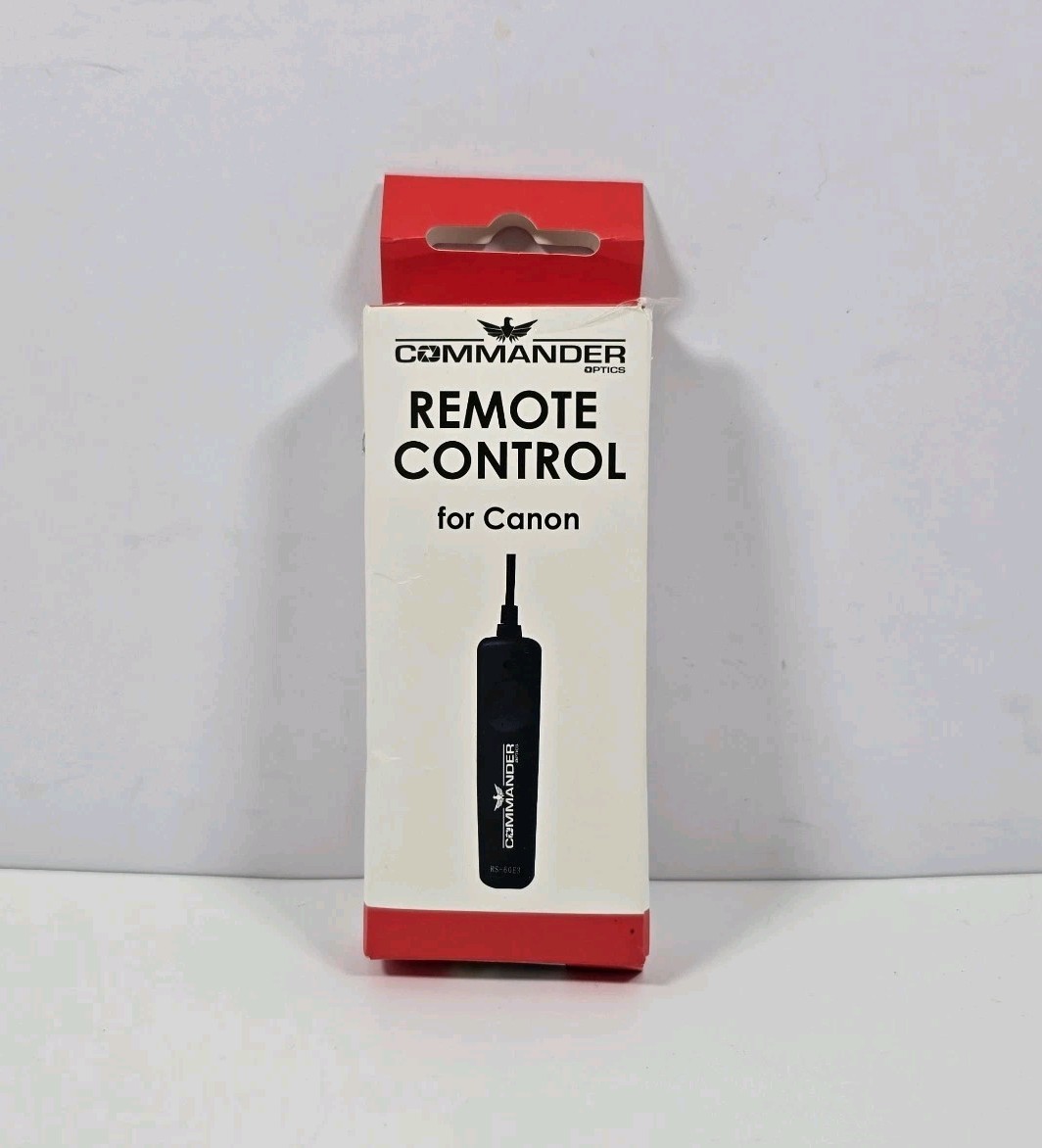 COMMANDER RS-60E3 2.5 Jack Remote Control For Canon Camera NEW