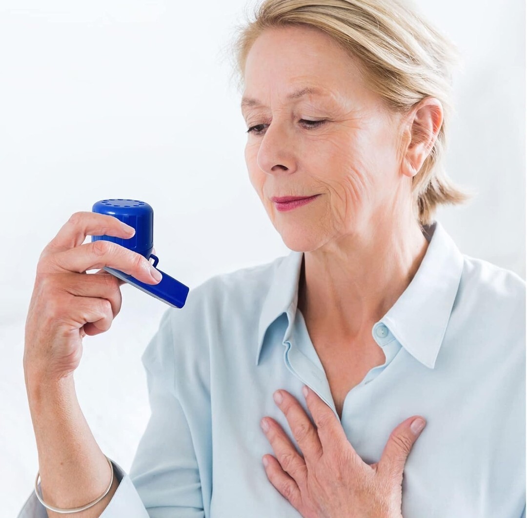 Lung Expansion&Mucus Relief Helper Breathing Exercise Device For Lungs(blue)