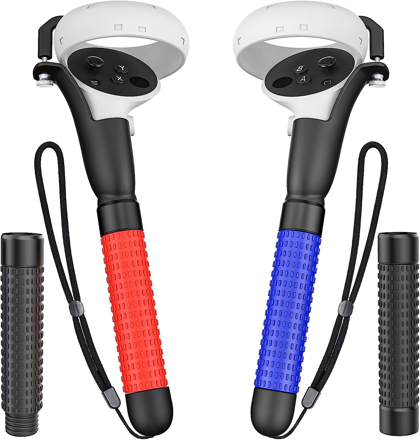 VR Game Handle Accessories for Quest 2 Controllers, Handles Extension Grips for