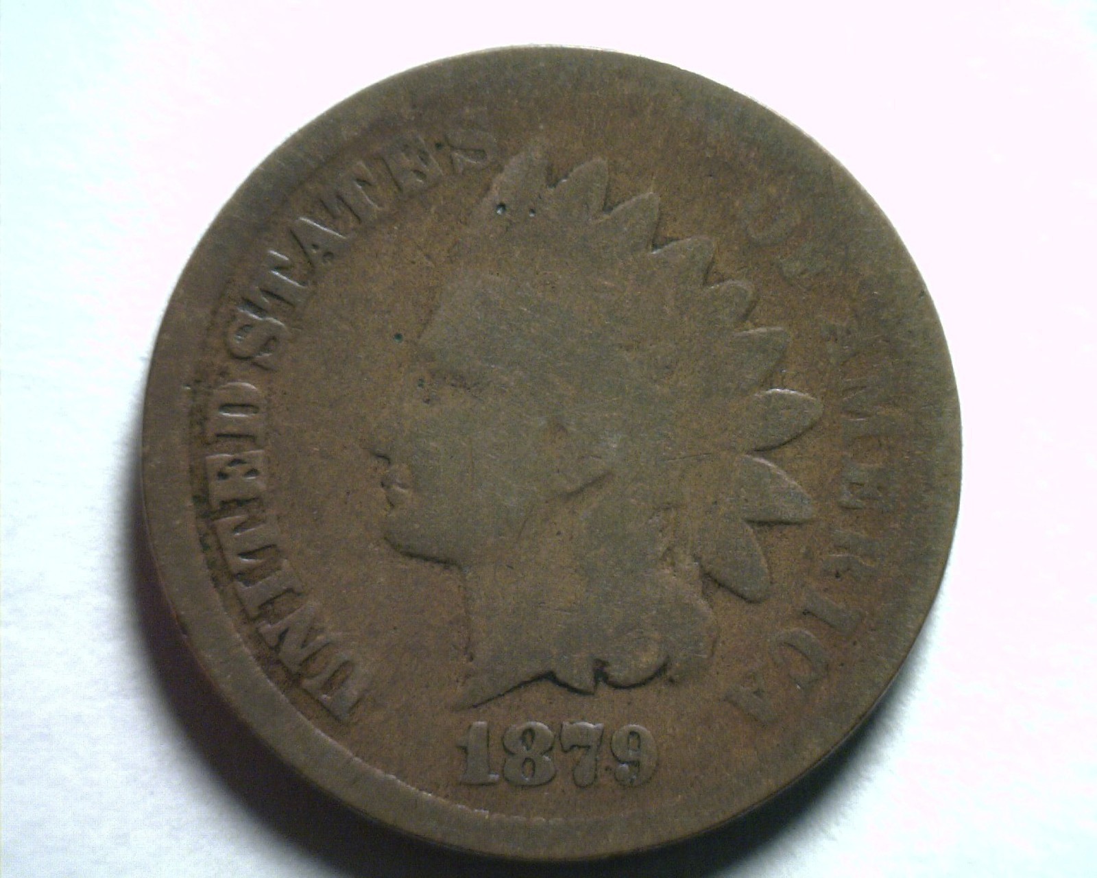 1879 INDIAN CENT PENNY GOOD G NICE ORIGINAL COIN FROM BOBS COINS FAST 99c SHIP