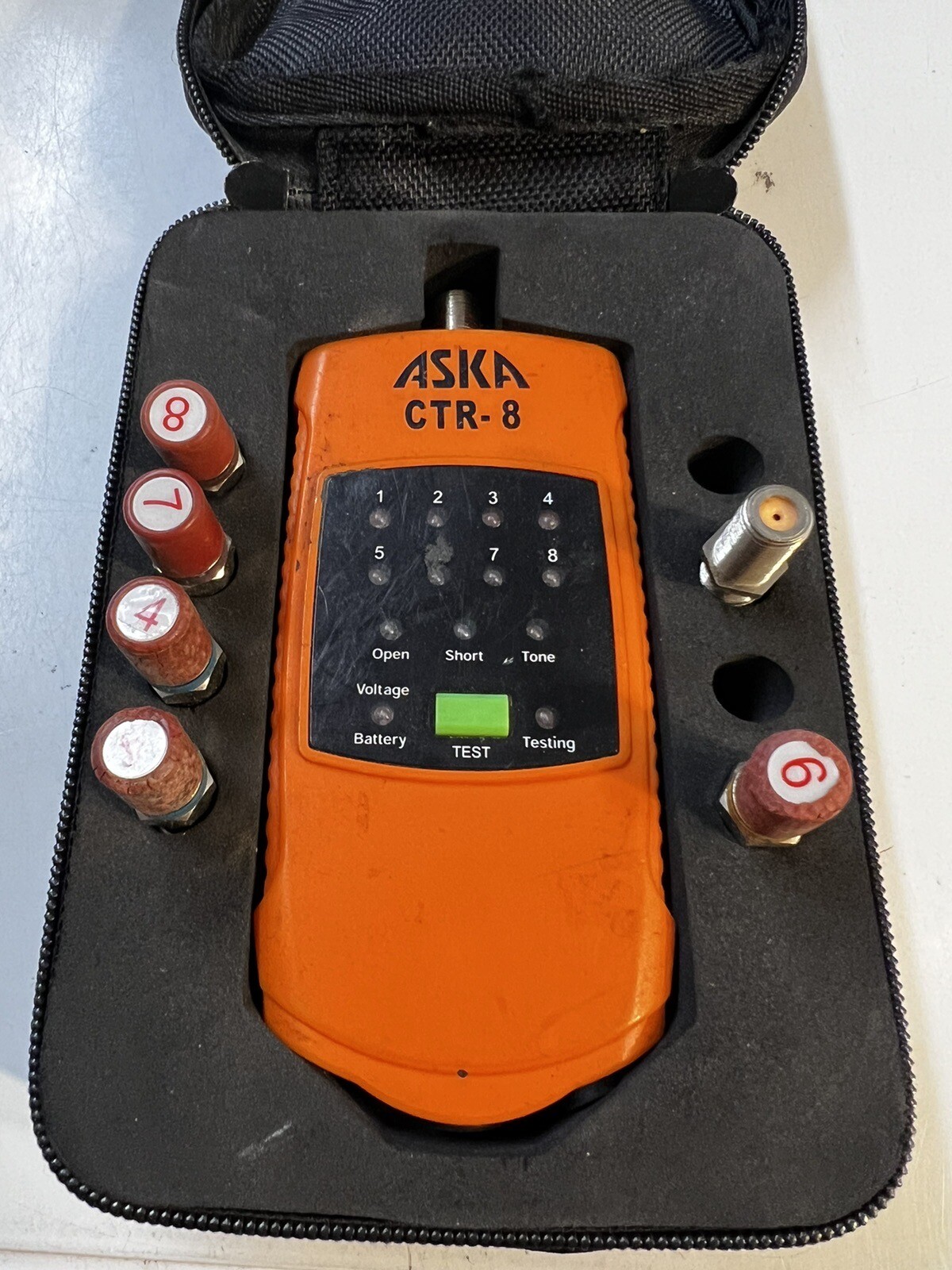 ASKA COM 8-Way Coaxial Cable Mapper Locator Toner Tracer, Circuit Orange / T
