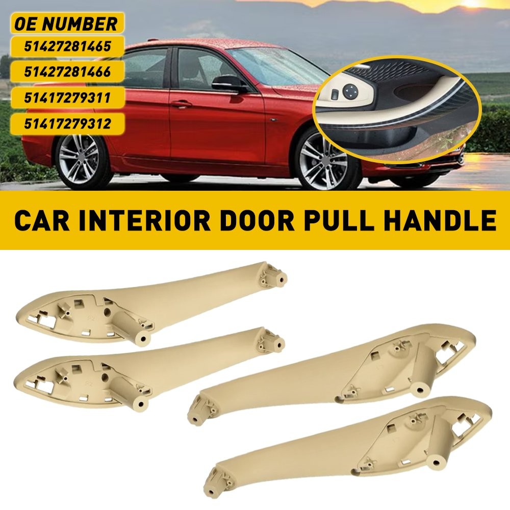 For BMW F30 F80 F31 Full Set OF 4 Front LH+ RH Inner Trim Door Pull Handle Beige