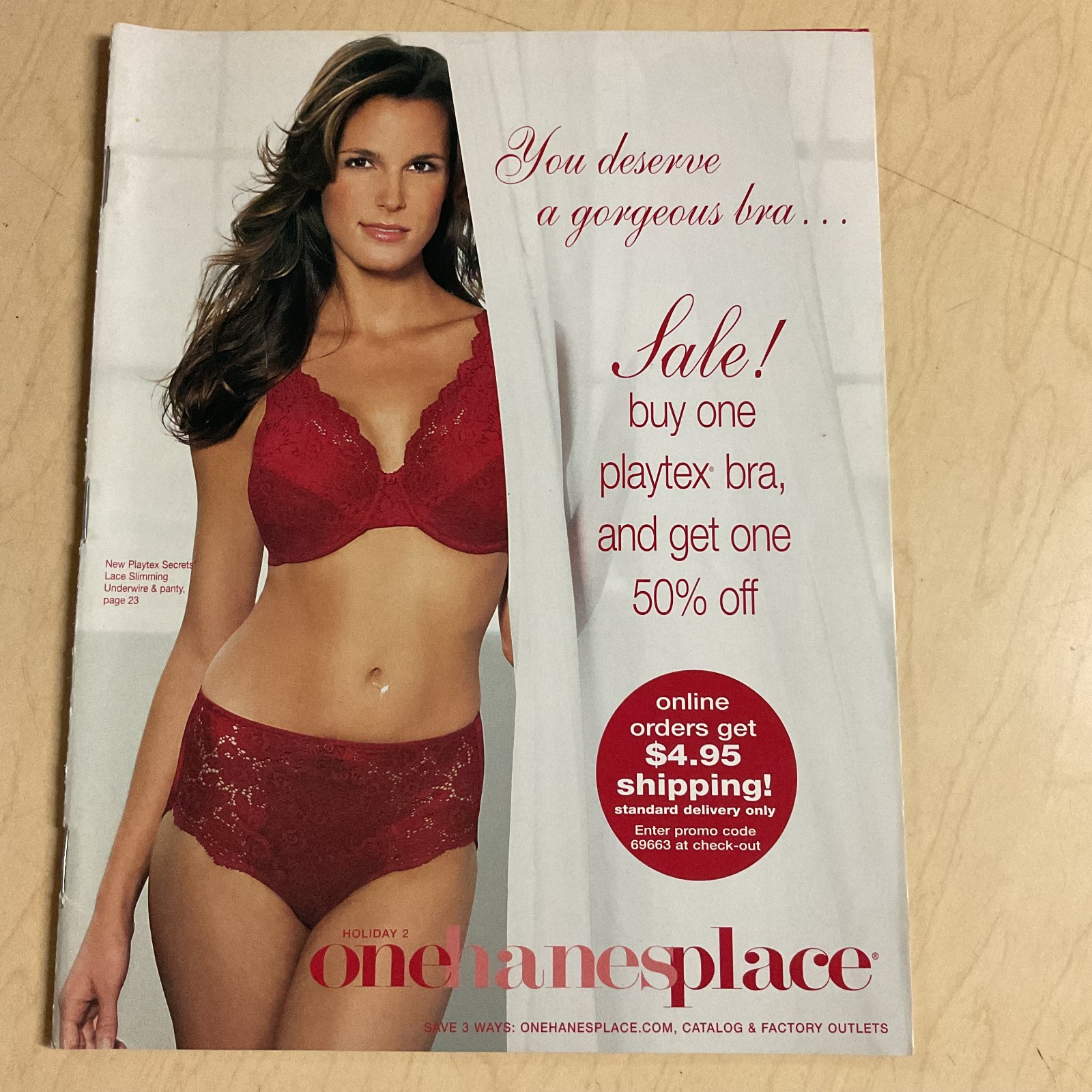 One Hanes Place Catalog 2005 sexy Bras, Panties, Pantyhose & more