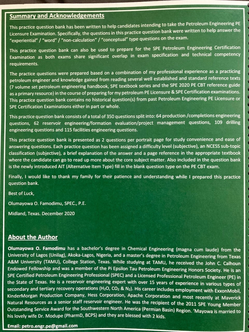 PE Petroleum Engineering Question Bank