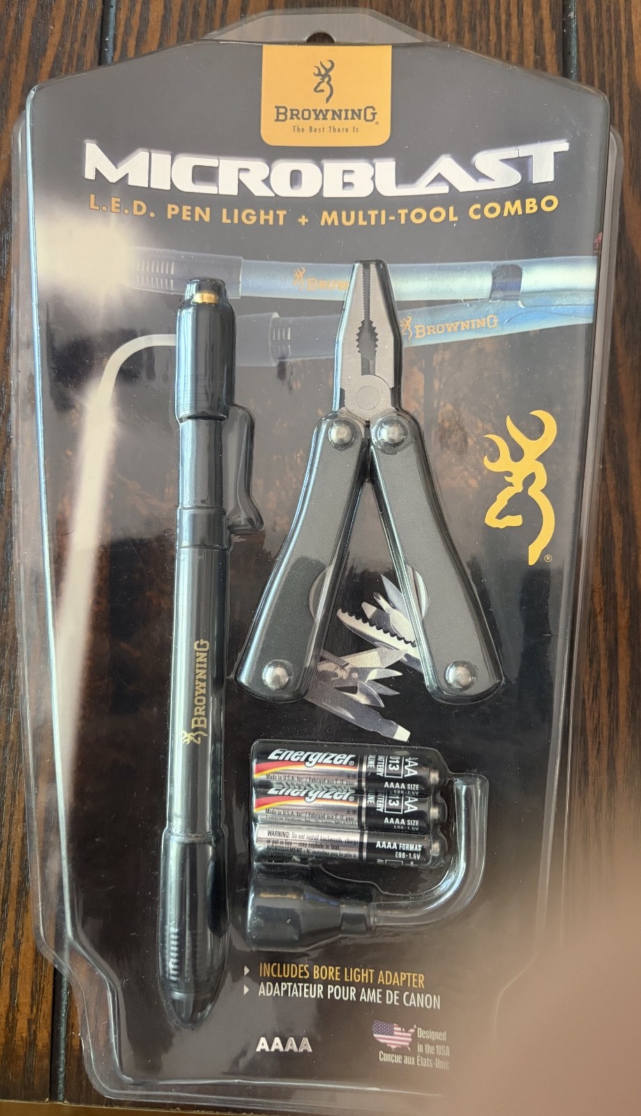 Browning Microblast LED Pen light + Multi-tool Combo- NEW/Sealed