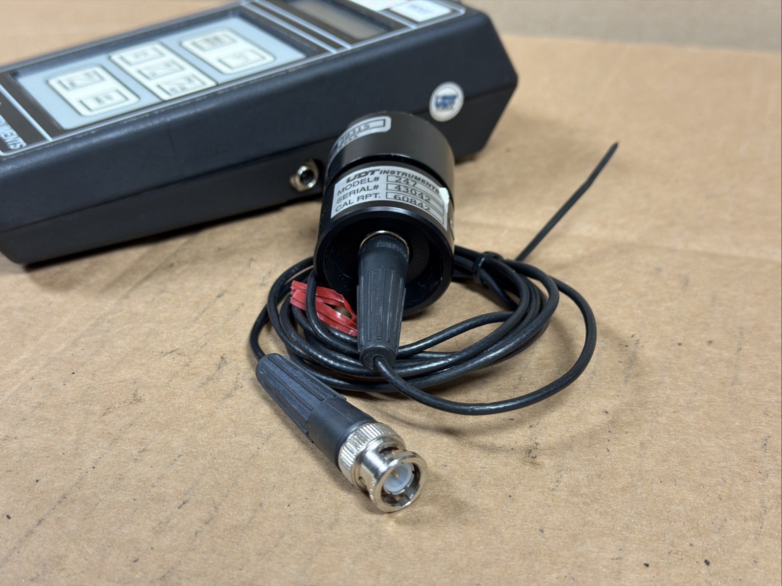 UDT Instruments Model 371 Optical Power Meter W/ Model 247 Radiometric Sensor