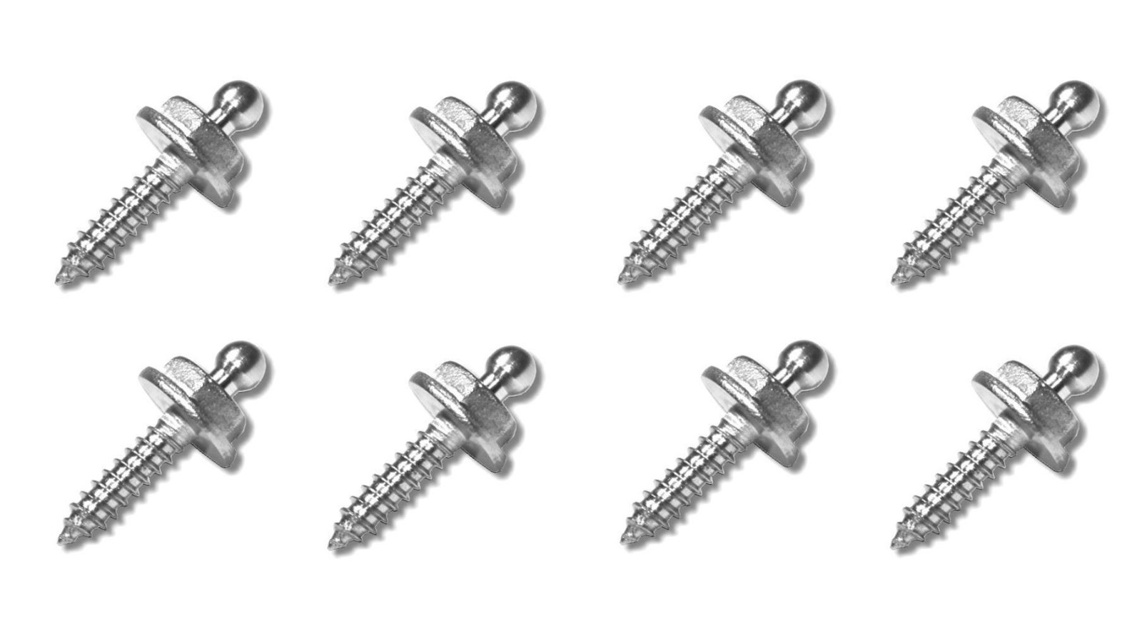 Loxx 25mm Stainless Steel Strap Lock Screw Set - 8 Piece  Fastener