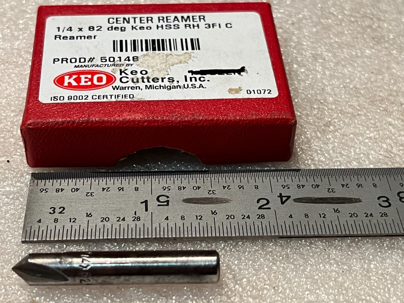 1/4" 3 Flute HSS Countersink 60° 1/4" Shank, Keo, New, USA, 2/Lot