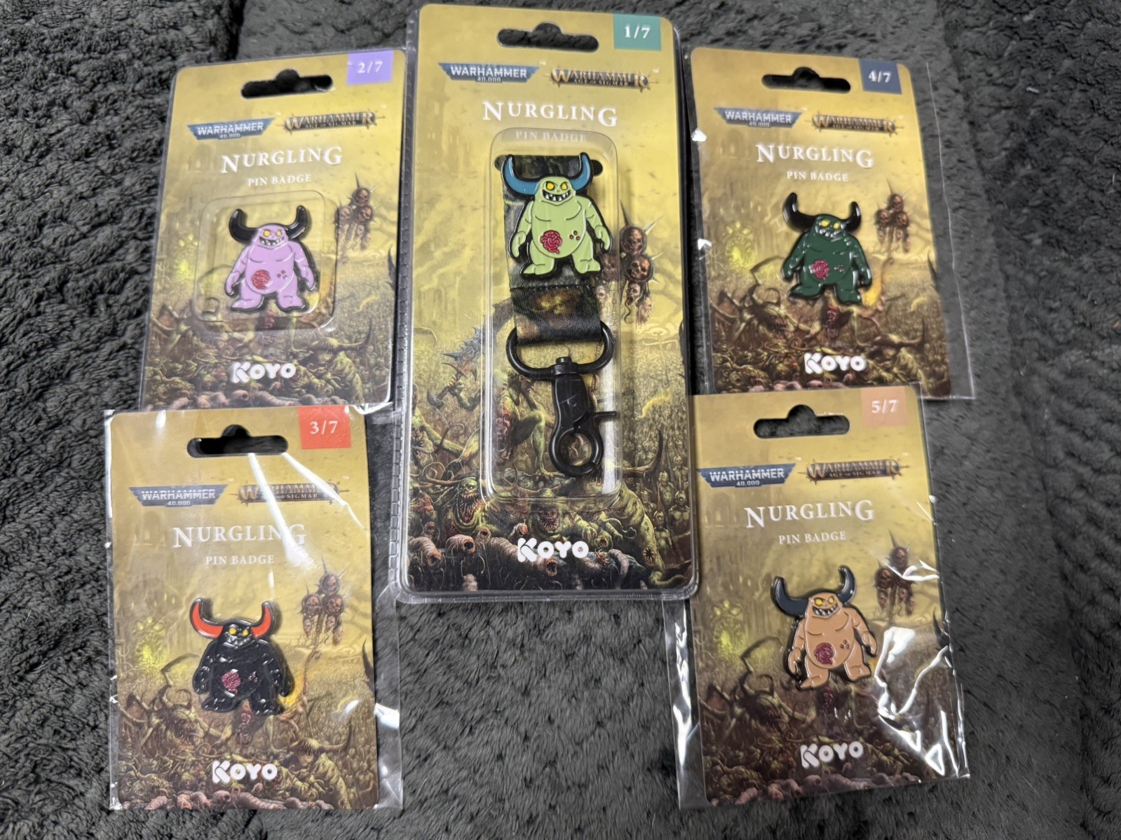 KOYO Games Workshop Nurgling Lanyard & Pins Collectible Pins Sealed 1-5 out of 7