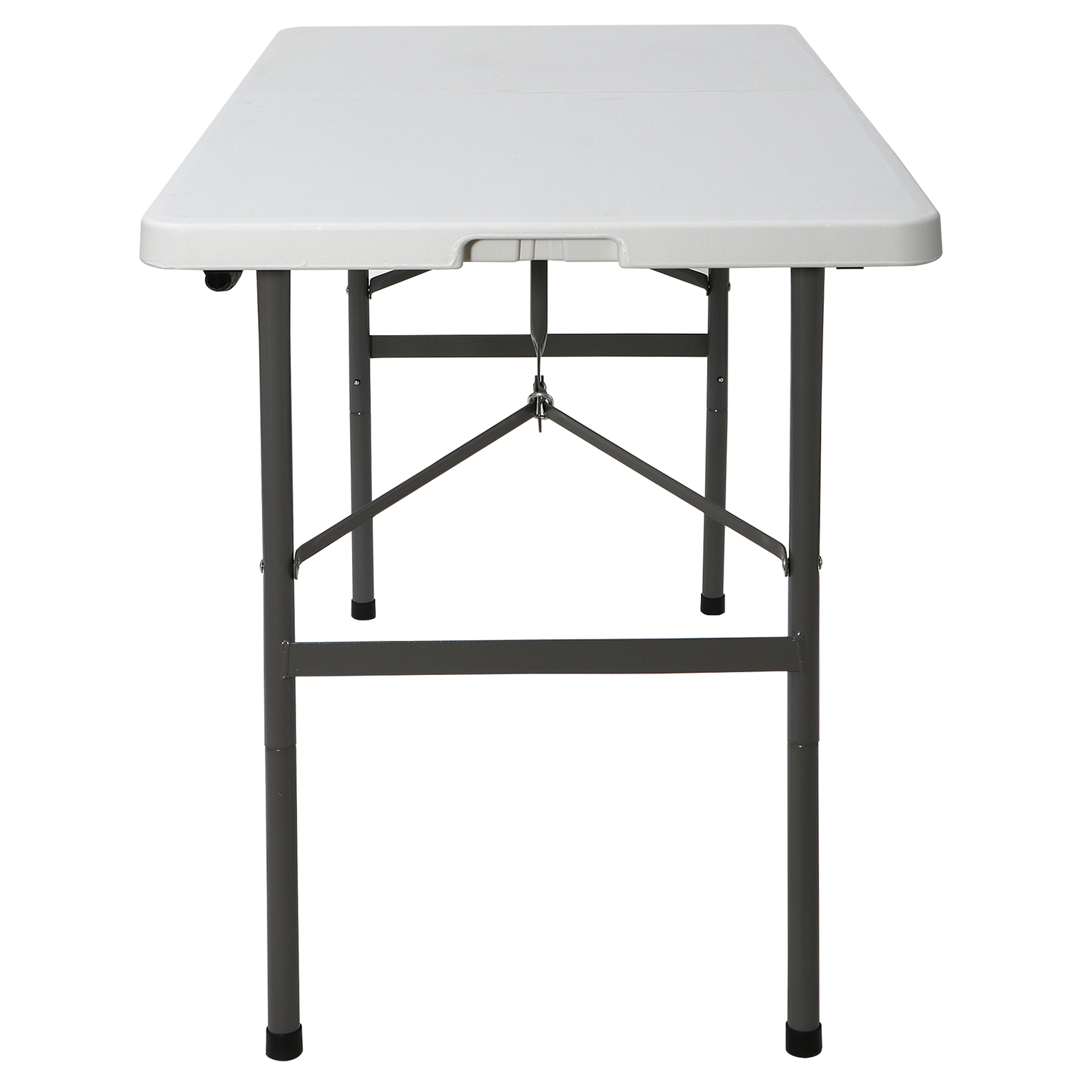 4" Plastic Indoor Outdoor Picnic Party Portable Folding Table Camp Dining White