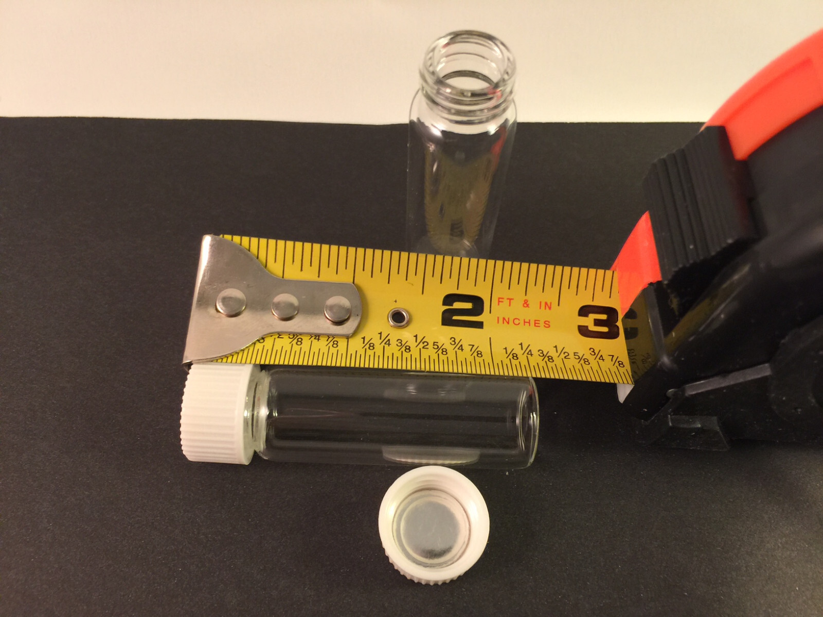 10Pcs 7mL Small Glass Vials Bottles Clear Containers With Screw Cap
