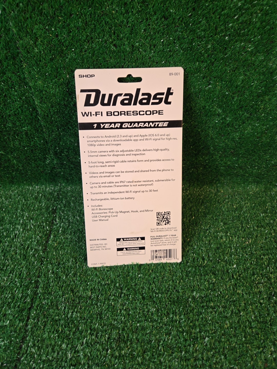 Duralast Wi-Fi Borescope 89-001 High Res 1080P