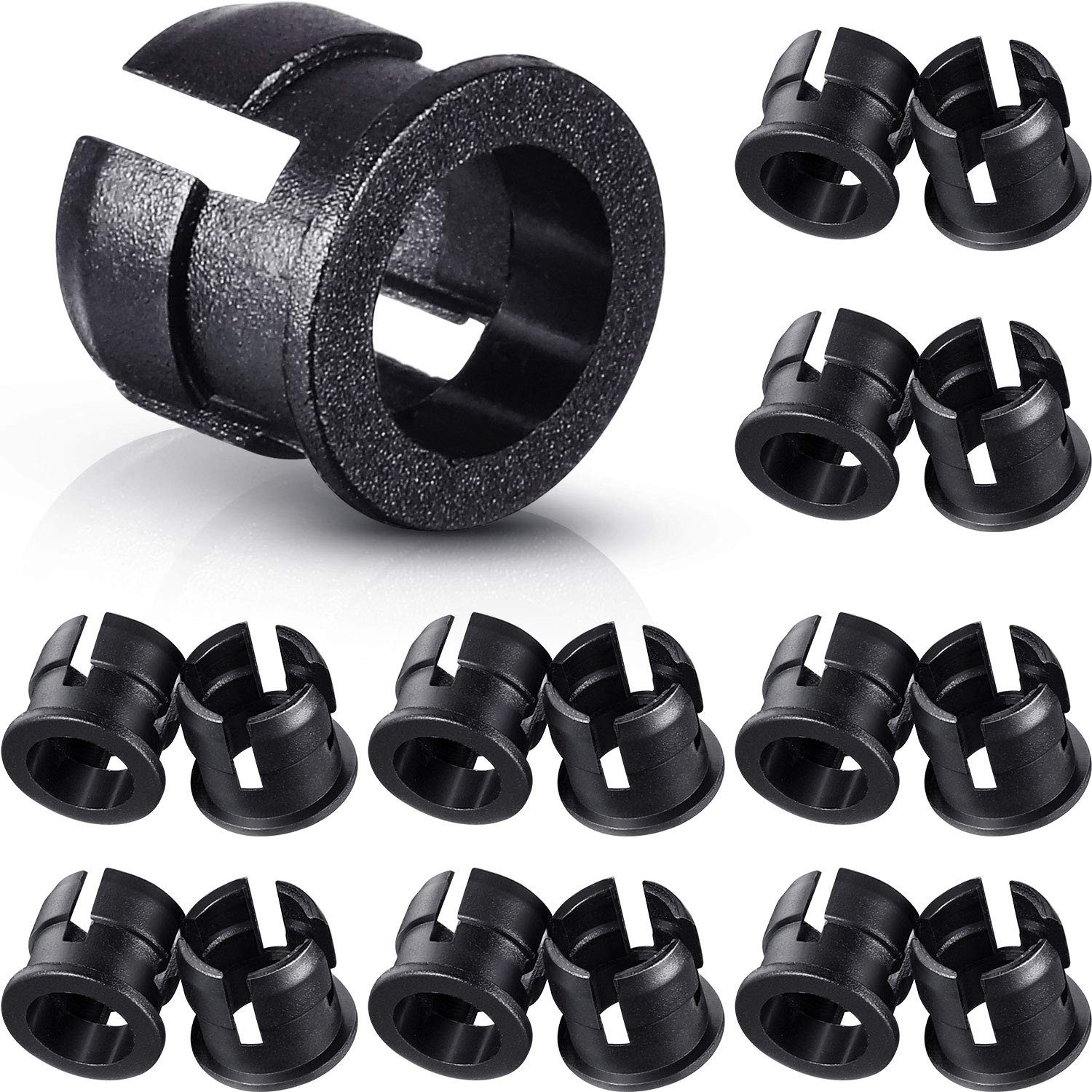200 Pieces 5 mm LED Holder Black Plastic Light Emitting Diode Clips Display P...