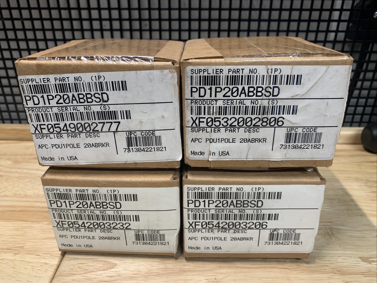 APC PD1P20ABBSD 1 pole 20A bolt on Square D breaker