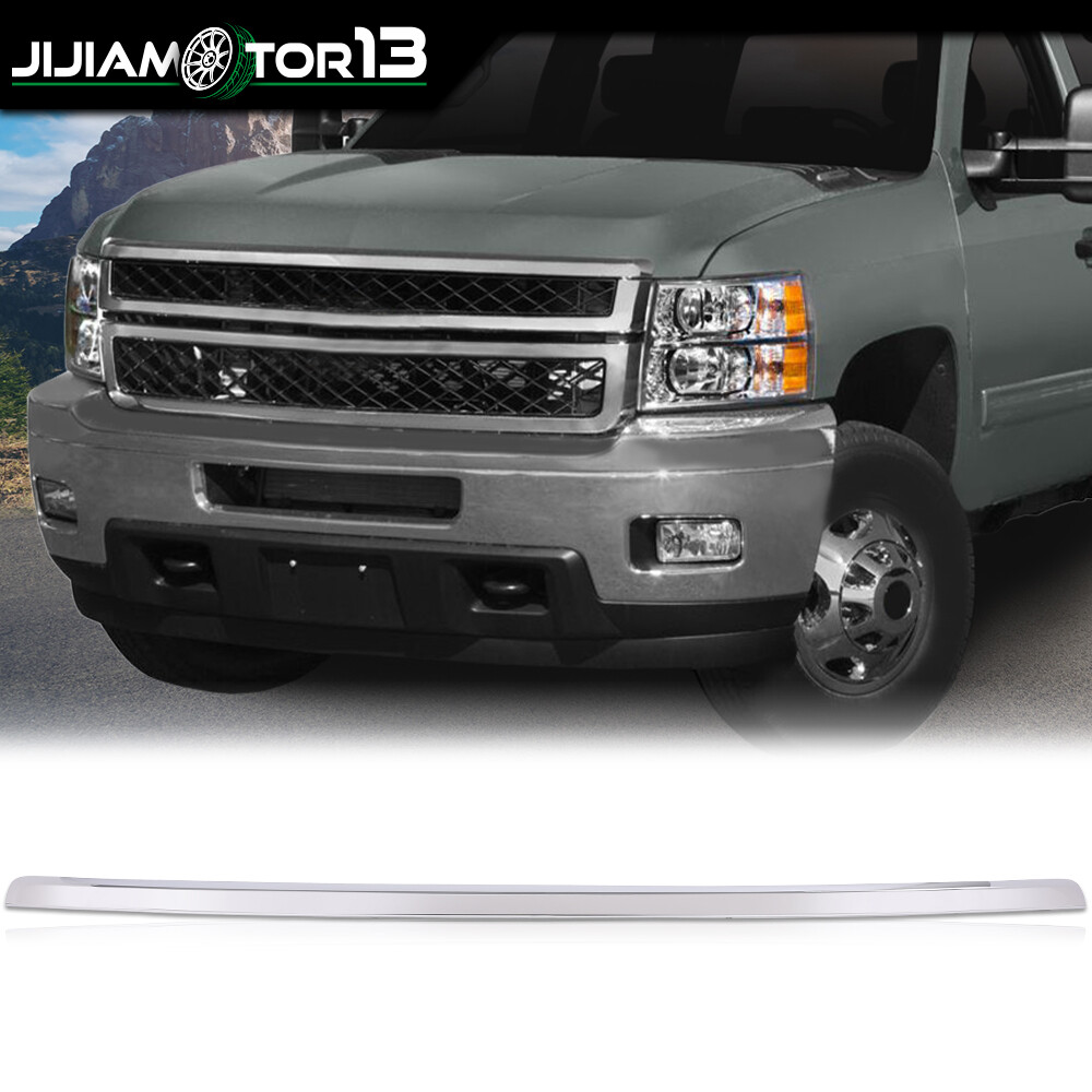 Fit For 2011-2014 Chevy Silverado 2500 3500 HD Chrome Hood Molding Trim Moulding