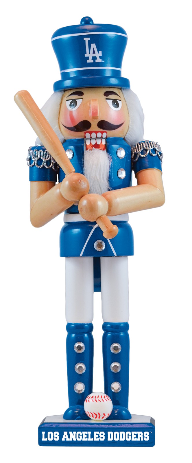 MasterPieces - Los Angeles Dodgers - MLB Decorative Nutcracker - 12" Tall
