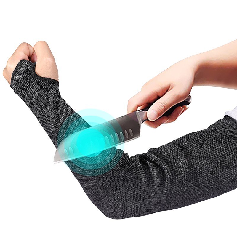 Cut Resistant Arm Sleeves Protector Guards Workplace Safety Gear Durable Fabric