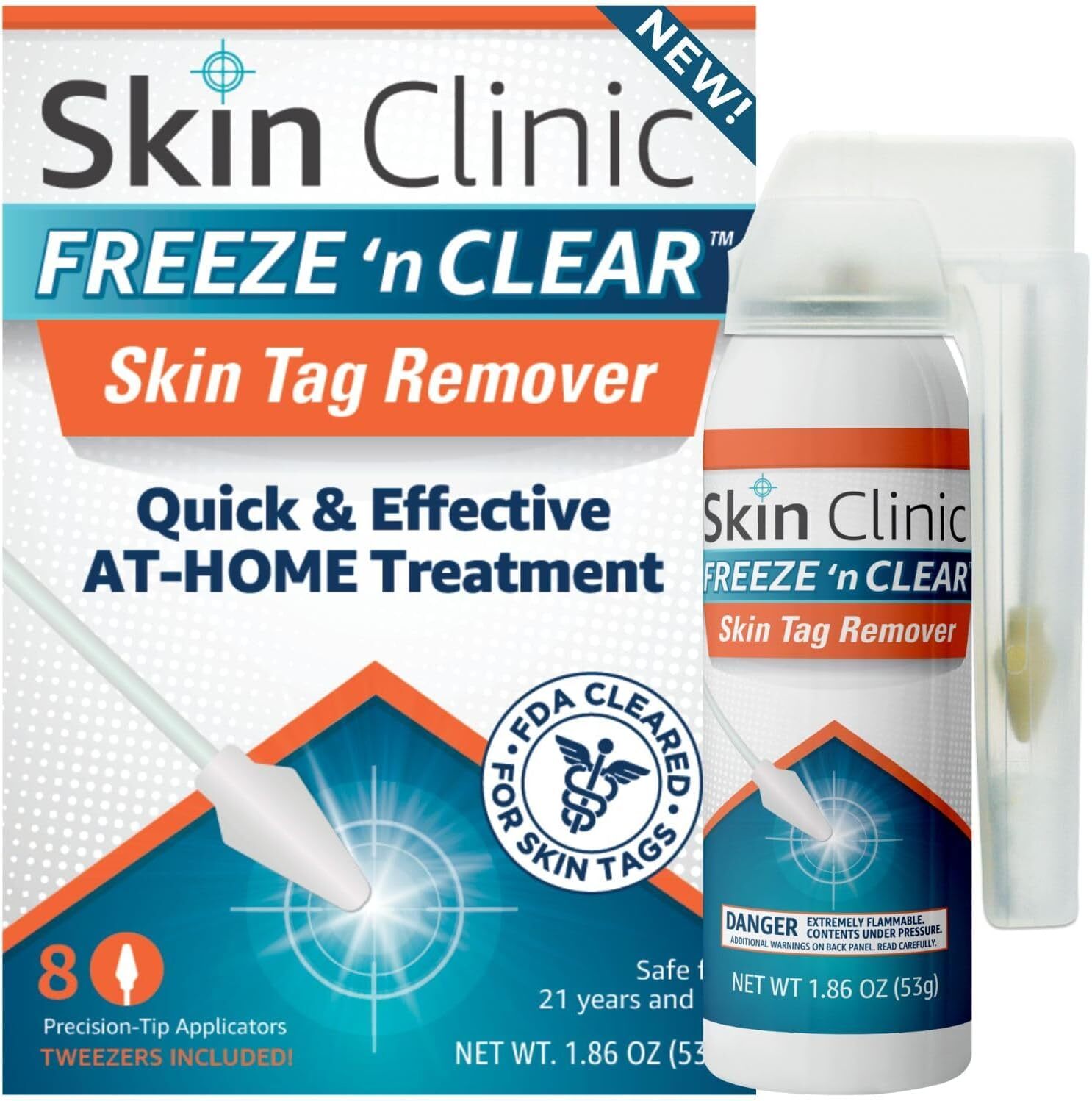 FDA-Cleared Cryo Skin Tag Remover – Quick Treatment with Applicators