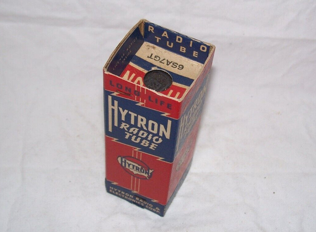 NOS Hytron 6SA7GT radio tube in original sealed box,6SA7