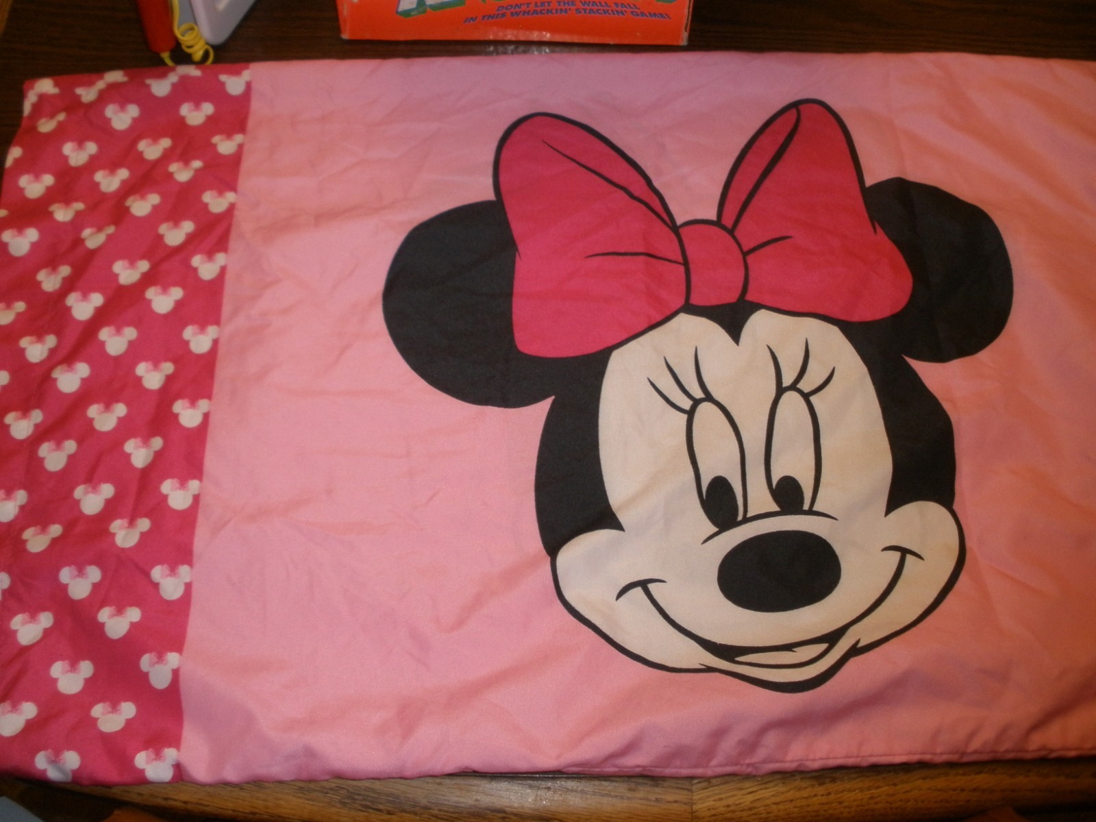 Disney Pink Minnie Mouse Pillowcase MINT
