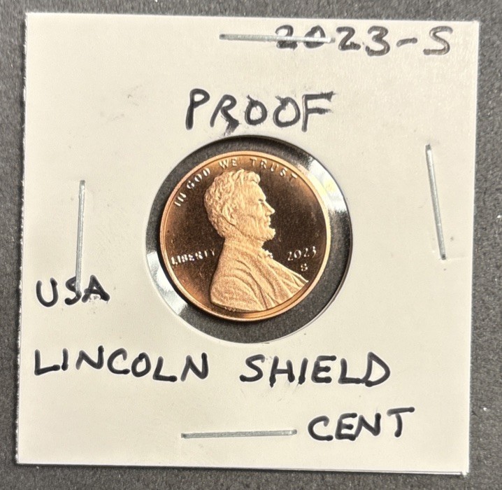 2023 S Lincoln Shield Cent  PROOF Uncirculated penny