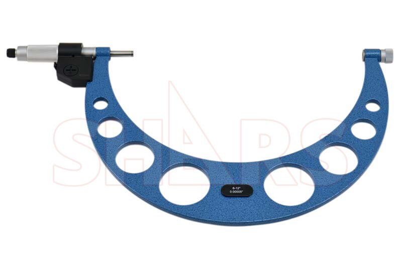 SHARS 6-12" Electronic Interchangeable Anvil Micrometer Set NEW R]