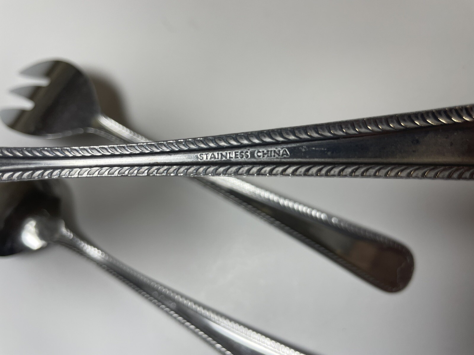 International Silver Stainless Serving Set - Serving Fork, Spoon, Slotted Spoon